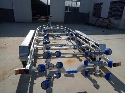 China Boat Trailer 7.5m Tri Axles Boat Trailer For Sale for sale