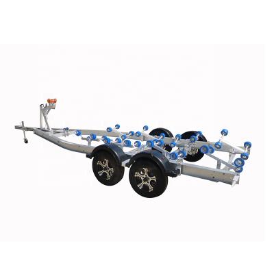 China Aluminum Boat Trailer Boat Transport Trailer Manufacturer SALE Max OEM Customized Motor Wheel Color Double Brake Outboard RACING Powder Hot for sale