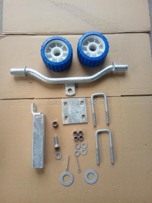 China Trailer Parts Wobbly Roller Support Sets 2pcs For Boat Trailer for sale