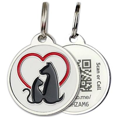 China Wholesale Custom 3D Europe Embossed Code Dog Cat ID Tag for sale