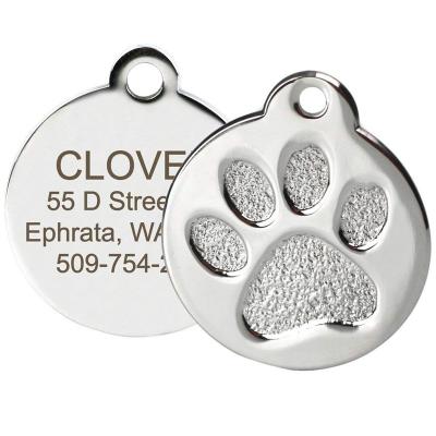 China Europe Wholesale Custom Engraved Pet ID Tags Solid Stainless Steel Personalized Dog & Cat Pet ID. for sale