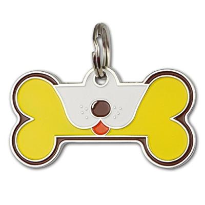 China Europe Wholesale Custom Bone Shape Different Code Zinc Alloy Blank Dog Tags for sale