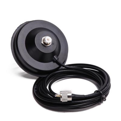 China Big Magnetic Mount Base 12CM with 5M Extension Coaxial Cable for Baofeng TYT QYT KT-7900D Baojie BJ-218 Mobile Radio Antenna 12CM Magnetic for sale