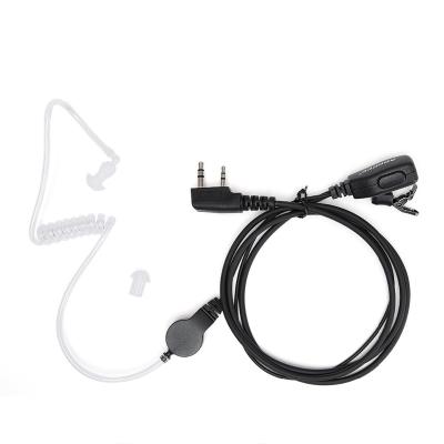 China Portable 2 Pin Tube Intercom Plastic Invisible Headphone Acoustic Microphone CB Radio For Kendwood Baofeng AR-F8 TYT Wouxun for sale