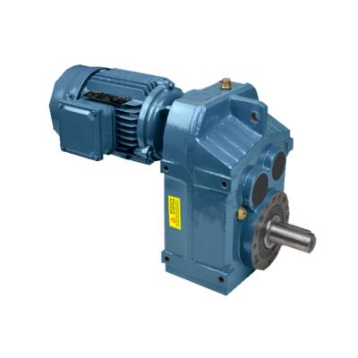 China Factory 1500rpm F Shaft Gearbox F37 Gear Reducer Series-Parallel Helical Motor for sale