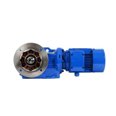 China Industry K Series K37 Speed ​​Reducer K37 Motor Integrated Gearbox Vertical Horizontal Hard Tooth Helical Gearbox K77 Gearbox for sale