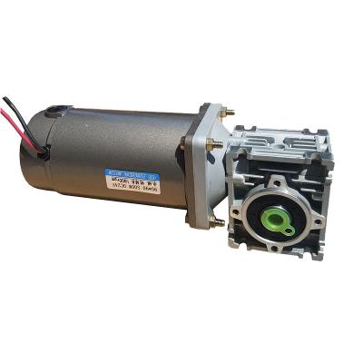 China Hot Sale ZYT Series Motor DC Brush Motor 24v Chinese Standard Brush Cutter Motor Thermal Protection With NMRV Worm Gearbox for sale