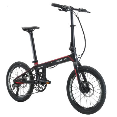 China Folding Folding Folding Pedals Hidden Bike Carbon Fiber Carbon Frame Bicycle Disc Brake Folding Pedals Ally Rim Foldable Bike for sale