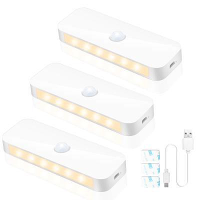 China Modern Under Cabinet Light Magnetic Self-adhesive LED Cabinet Light Battery Operated Sensor Light for sale