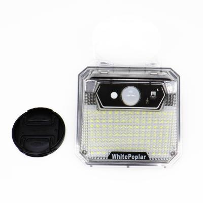 China 148 LED 3 Modes Solar Powered Outdoor Wireless Garage Light Motion Sensor Workstation Wide Angle LED Security Lights for sale