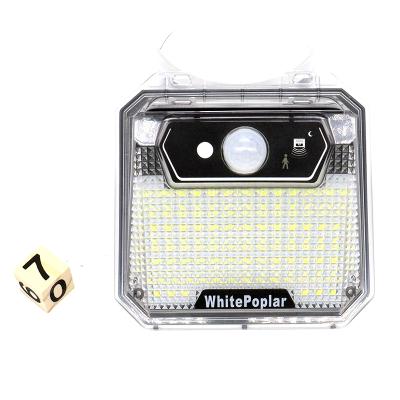 China 148 LED 3 Mode Solar Powered Wireless Wide Angle Workstation Outdoor Security Lights Waterproof Solar LED Wall Lamp for sale