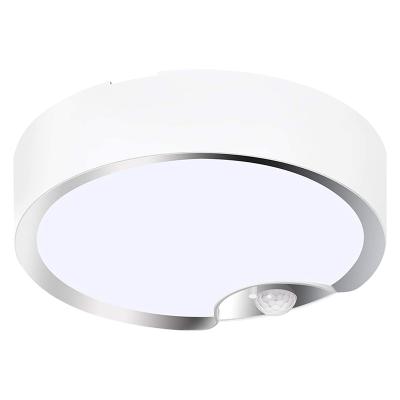 China Modern Design Ceiling Light 300LM Bedroom Motion Sensor LED White Indoor Battery Operated Home Ceiling Light for sale