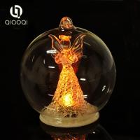 Κίνα Crystal transparent Christmas blessing angel the glass multicolor gradient household gift προς πώληση
