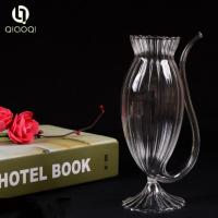China 300ml Crystal glass straw cup à venda