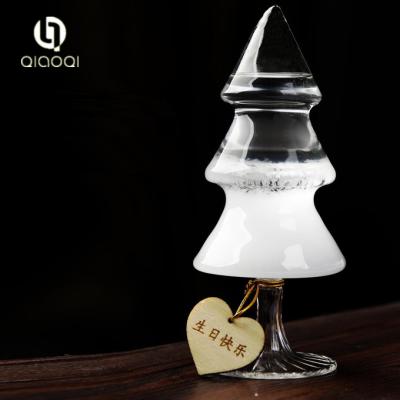 China Christmas Tree Storm glass bottle barometer manufacturer for sale