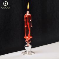 Cina European style new candle oil lamp with handle in vendita