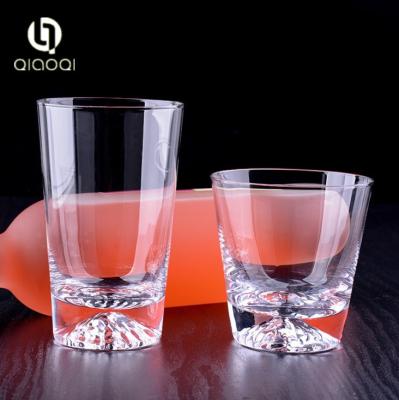 China Japan's Mount Fuji thick heat resistant handmade creative kungfu glass tea set for sale