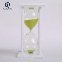 China 2018 hot selling products square wood sandglass 10 minutes for personalized wedding gift à venda