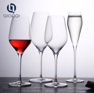 China lead free high quality Red wine glass with custom LOGO for sale for sale