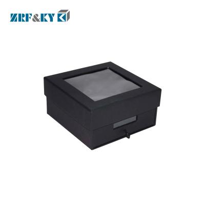 China Recyclable Custom Paper Packaging Folding Collapsible Magnetic Boxes with PVC Windows for sale