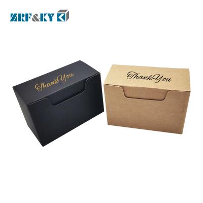 China Recyclable Custom Printing Paper Flat Folding Brown Kraft Paper/Black Cardboard/White Cardboard Material Gift Packaging Box for sale