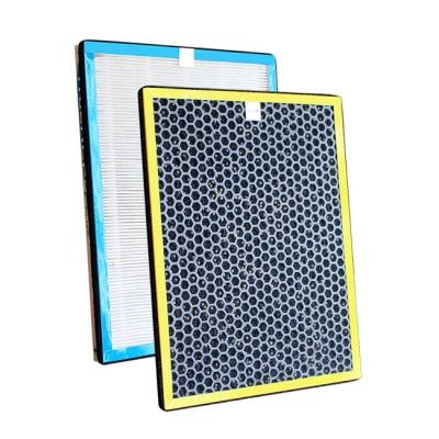 China TCL TKJ-F260 TKJ-F280 Hotel Air Purifier Replacement HEPA and Activated Carbon Filter Set for TKJ-F260B TKJ-F280B TKJ-F260A TKJ-F280A for sale