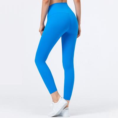 China 2021 fashion breathable hot sale waist 75% spandex top and 25% nylon womens leggings sports pants yoga pants for sale