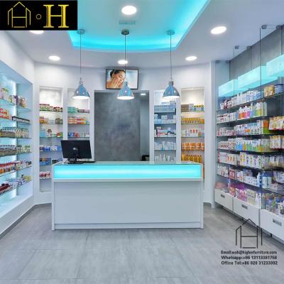 China Store medical counter for sale retail factory supply store design medicine medical counter for sale