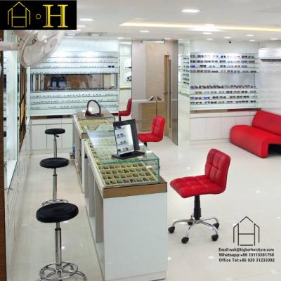 China Eyewear Display Rack Interior Design Eyewear Display Rack Glass Stand Up Optical Shop Furniture for sale