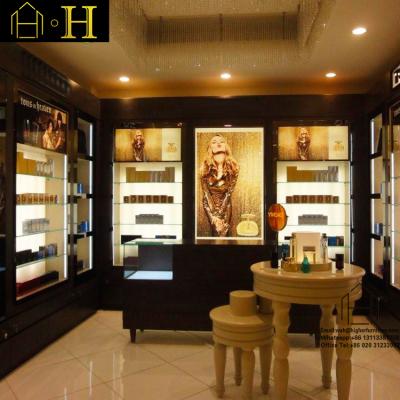 China Countertop New Arrival Cosmetic Makeup Shop Interior Design Cosmetic Display Counter For Retail Store Decoration for sale