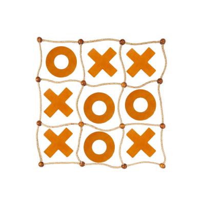 China Wooden Indoor and Outdoor Tic-Tac-Toe Game Yard Wooden Game for Kids and Adults for sale