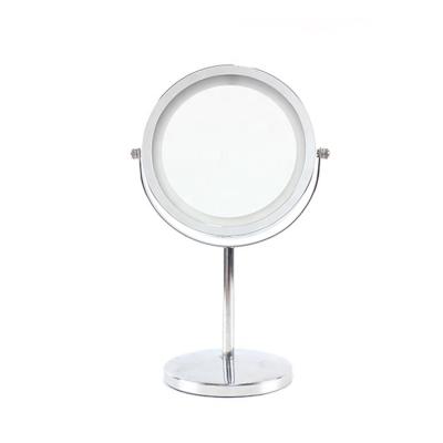 China Magnification: 1X/5X Table Stand Mirror With Light And Double Side Makeup Mirror Led for sale