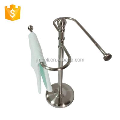 China European Heater Bath Table Standing Towel Rack New Design Metal Towel Rack Customized 15*24*34.5cm NC Nickel Plated; GUA 817g for sale