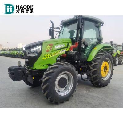 China HAODE Hotels Fuel Consumption Diesel Engine Cheap Drive 120hp Field Cultivator Farm Tractor Four Wheel Tractor Traktor Low Price for sale