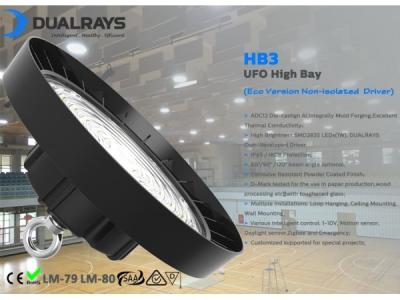 Chine LED high bay and low bay lights IP65 200w led ufo high bay with Emergency à vendre