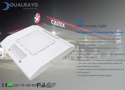 China O retrofit alto da baía do diodo emissor de luz da luz de alumínio do dossel do diodo emissor de luz do alojamento Recessed a luz à prova de explosões do posto de gasolina à venda