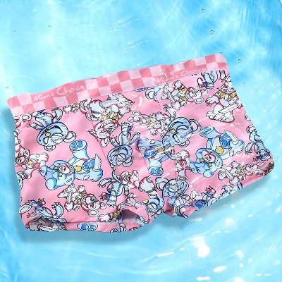 China Factory Wholesale 3 Pcs Antibacterial Gift Boxed Cartoon Printing Pink Briefs And Boxers Ice Silk Silky Breathable Underwear For Men for sale