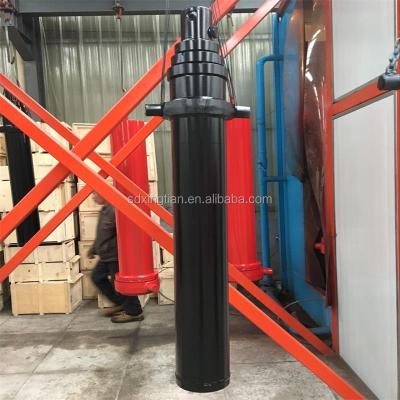 China Building material shops 5 stage hydraulic cylinder, hydraulic telescopic hydraulic for dump truck, tipper kit for trailer for sale