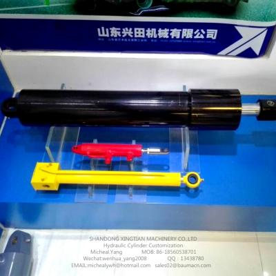 China Garbage truck cylinder garbage truck tailgate lock hydraulic cylinder xingtian brand for sale