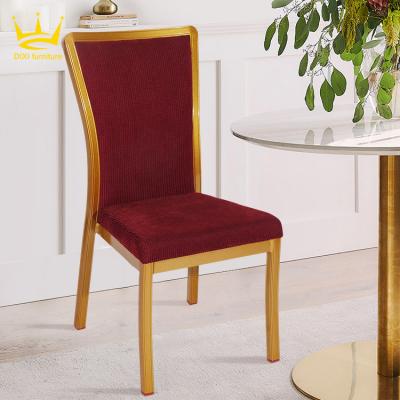 China Slipcovered new hot sale modern luxury banquet wood imitated dining chair restaurant chairs for sale