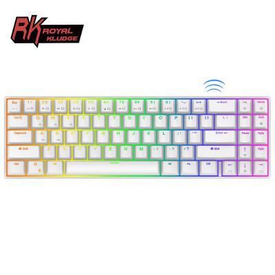 China Victory-lock Kludge RK71 RK 71 Royal Keys 2.4g wireless tkl led hotswap kit kid gamer diy rgb hot swap mechanical keyboard keyboard for sale