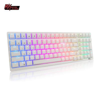 China Royal Kludge RK98 Hotswap 3 Mode Hotswappable Led RGB Backlit Teclado Ergonomic Mechanical Gaming Keyboard Keyboard Gamer for sale