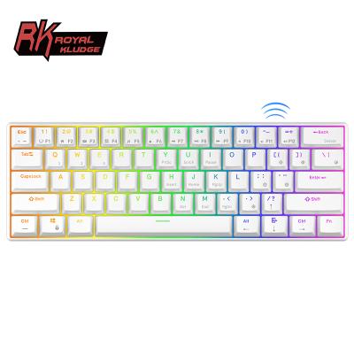 China gamingowa keyboard 60% mechaniczna klawiatura kludge rk rk61 mechanische pc computer gamer royal tastatur wireless keyboard for sale