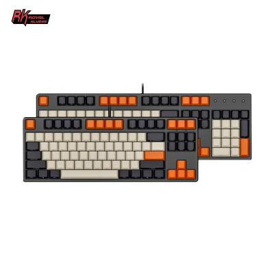 China Colorful Keycaps Royal Kudge RK 61 Mechanical Keyboard Keycap Set 68 84 87 100 104 Keys Custom 60% 68% Doubleshot PBT Keycaps for sale