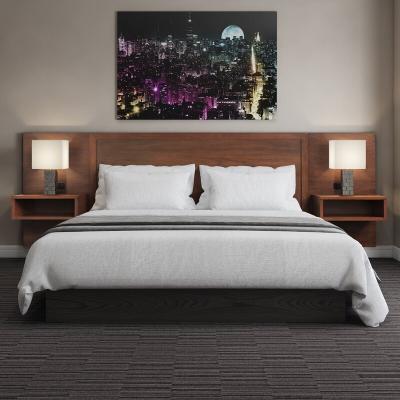 China Factory Supply Contemporary Wooden King Panel Headboard For Hotel Bedroom Furniture Set for sale