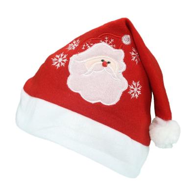 China Party Factory Supply Plush Christmas Decoration Custom Christmas Santa Hats for sale