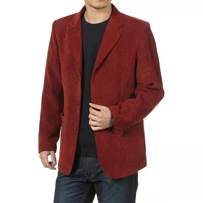 China High Quality Anti-wrinkle Casual Single Breasted Men's Suit Jacket Corduroy Blazer For Men for sale