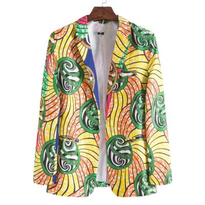 China Plus Size 2022 African Ethnic Style Flower Series Fashion All-match Feature Printed Straight Casual Suit for sale