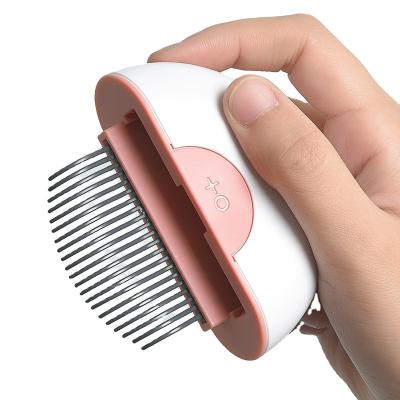 China Durable Durable Portable Dog Cat Hair Trimmer Pet Comb Beauty Brush Massager Dual Function Comb for sale