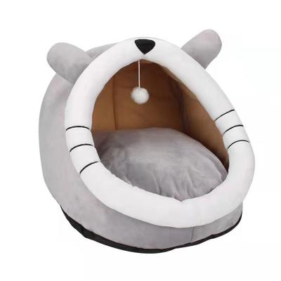 China Winter Cute Viable Kitten Cat Bed Tube Cave House Pet Warm Sleeping Bag for sale